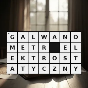 Hasło krzyżówkowe przyrząd służący do mierzenia napięcia ładunków elektrycznych o niskich potencjałach - galwanometr elektrostatyczny – rozwiązanie, synonimy, podpowiedzi i definicje krzyżówkowe
